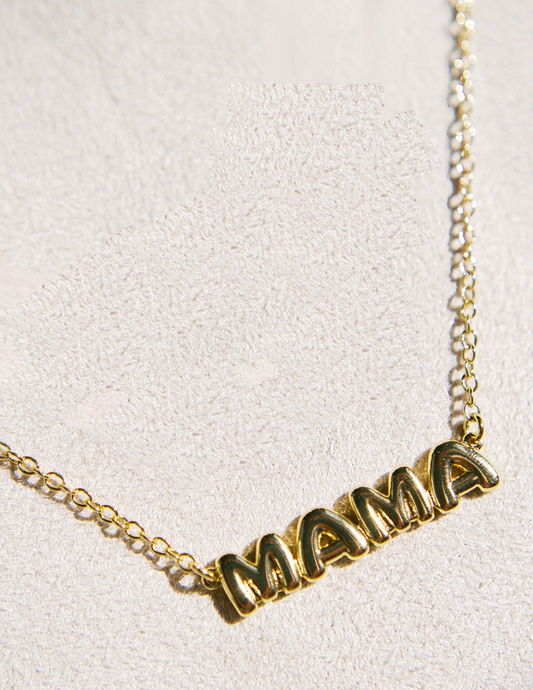 MacRae & Co's MAMA Bubble Letter Necklace
